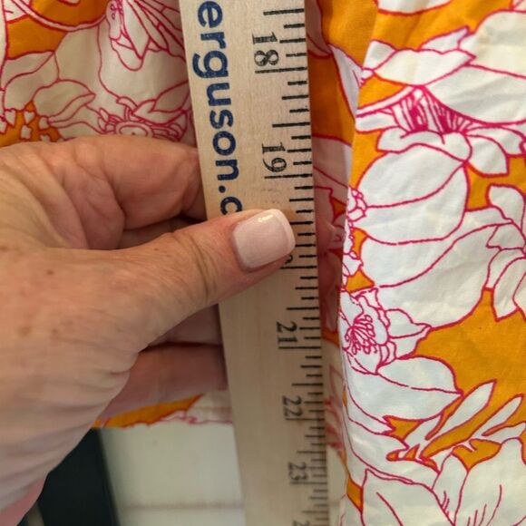 J.Crew Tie-front button-up peplum top in floral cotton poplin size 10 - Picture 8 of 11